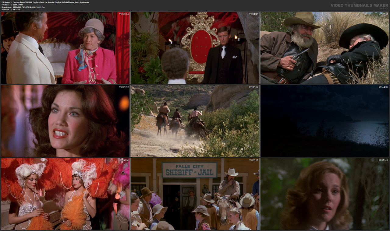 Fantasy Island S05E02 The Devil and Mr. Roarke Ziegfeld Girls Kid Corey Rides Again.mkv