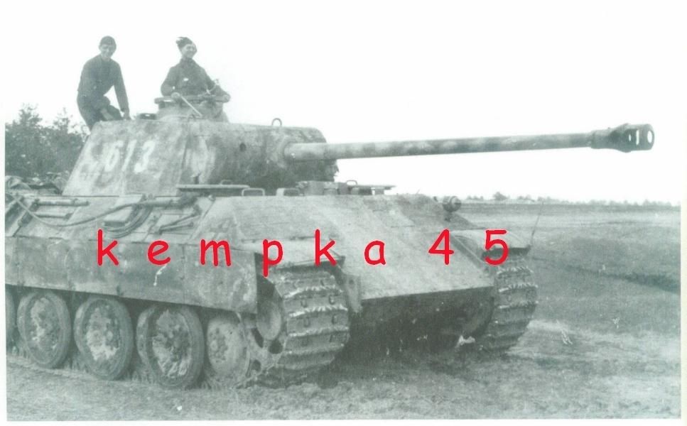 Foto WWII Elite Panzer Tank Tarnung Camouflaged-