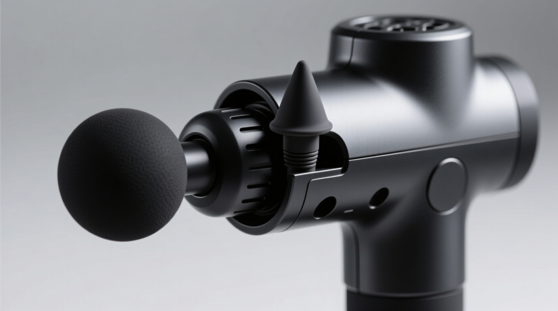 Замена насадок в точечном массажере