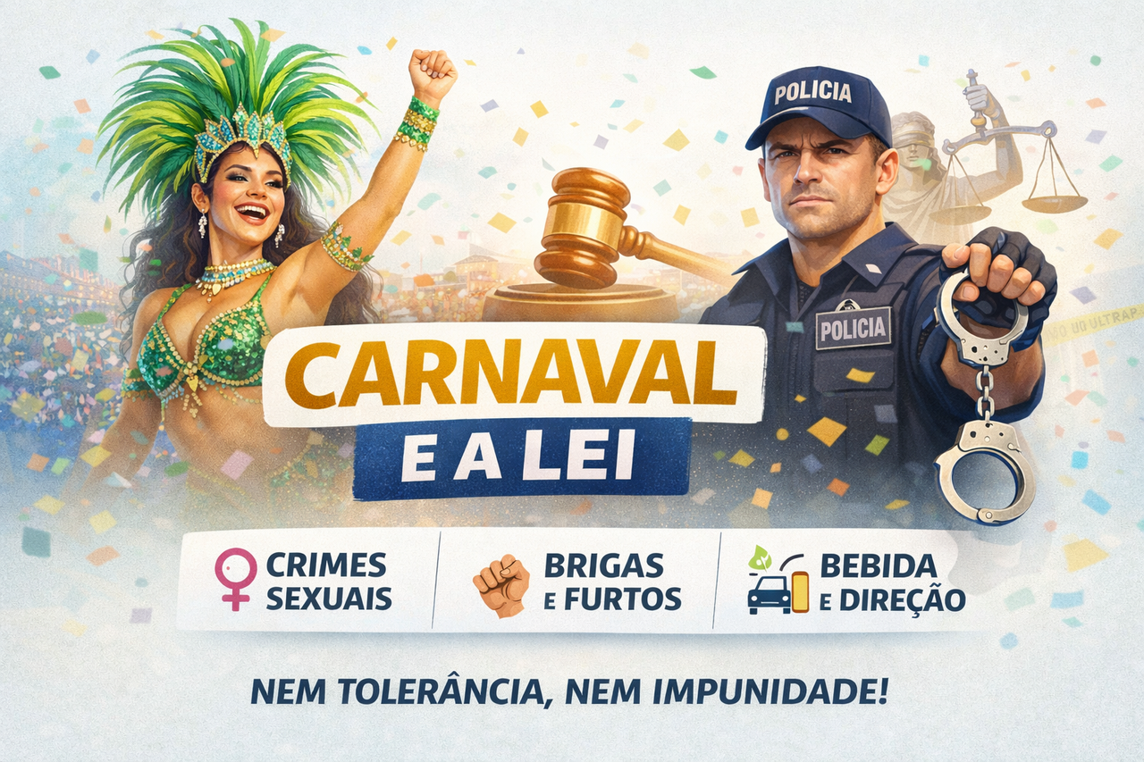 CARNAVAL 2026: Ilícitos mais corriqueiros durante a época de folia