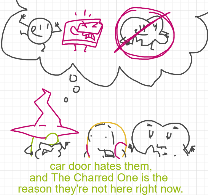 A panel from The Prime Number Few, episode eight of the Board Boards object show by Furretwalk/WalkingFurret.