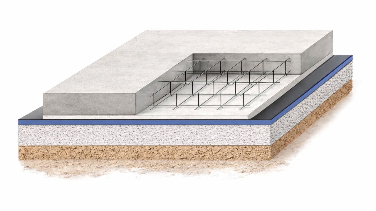 Структура плитного фундамента