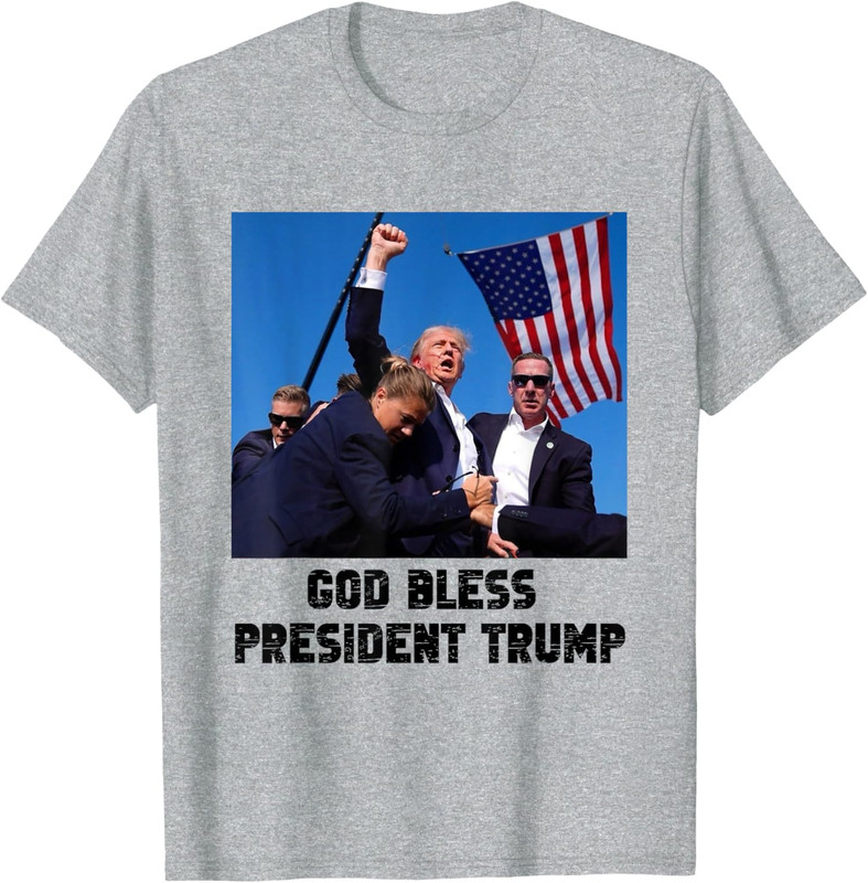 God Bless President Trump Donald Trump 2024 Gift Unisex T-Shirt