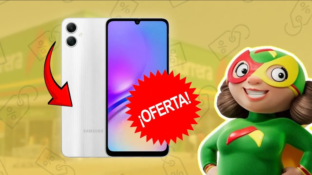 ¡Rebajado! Samsung Galaxy A05 128GB por menos de $2,500 en Bodega Aurrera