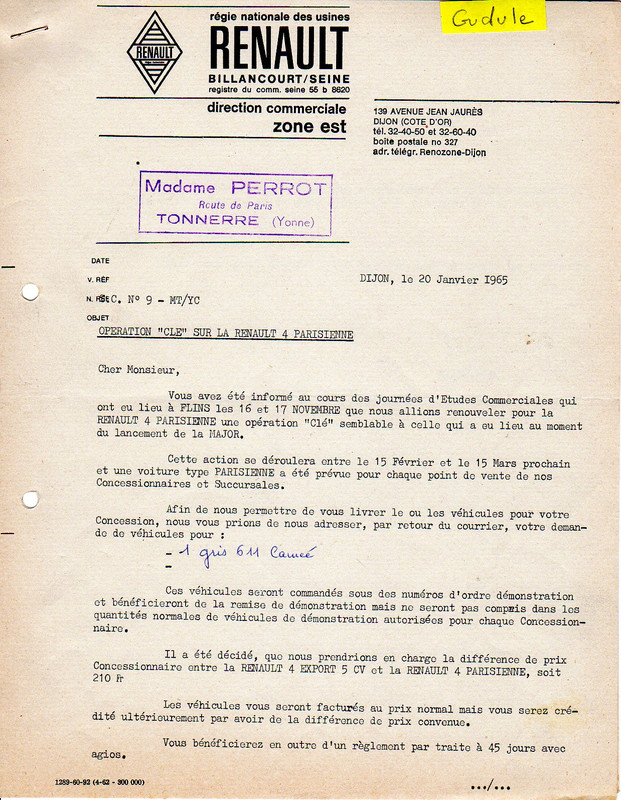 1965-01-20  opération clé Parisienne (1)