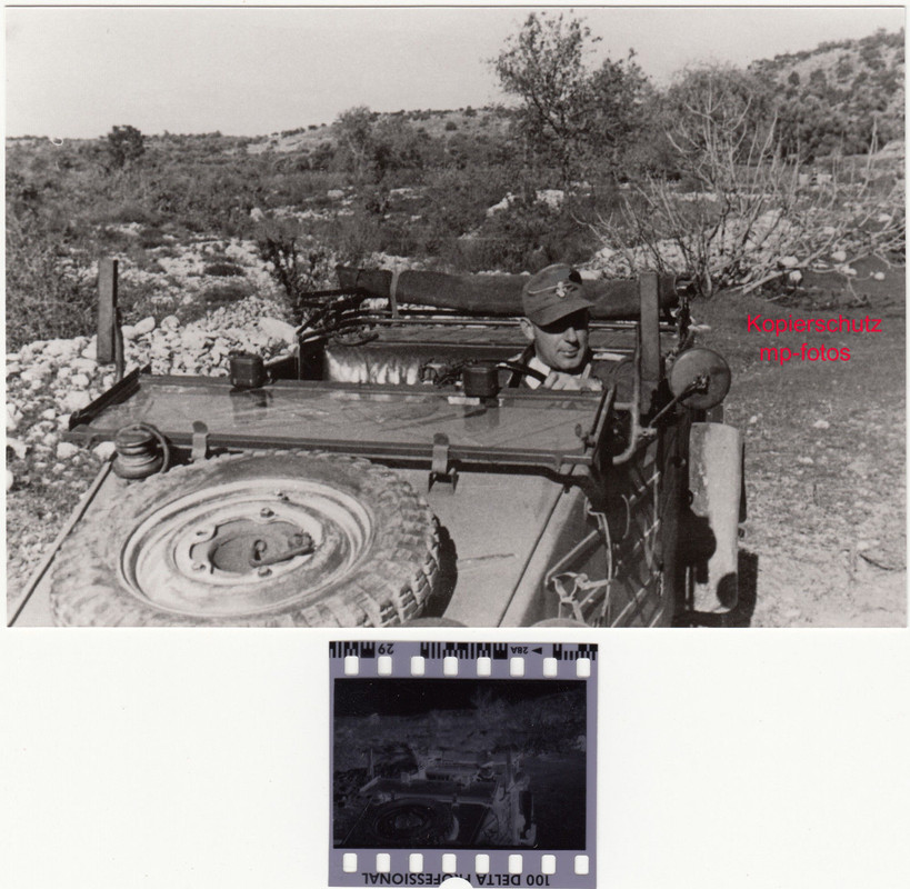 Negativ Fahrzeug Kübelwagen Tropen Italien3