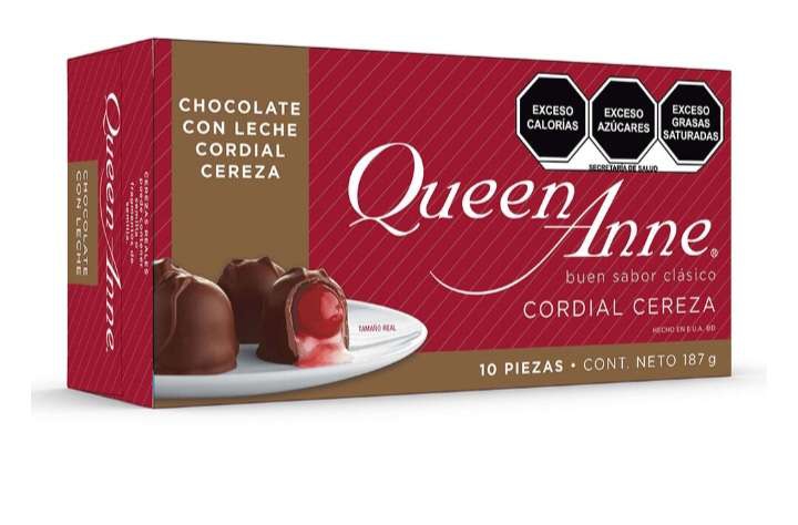 Soriana Chocolate Coridal Cereza Queen Anne 187gr Bajó nuevamente de precio!!! 
