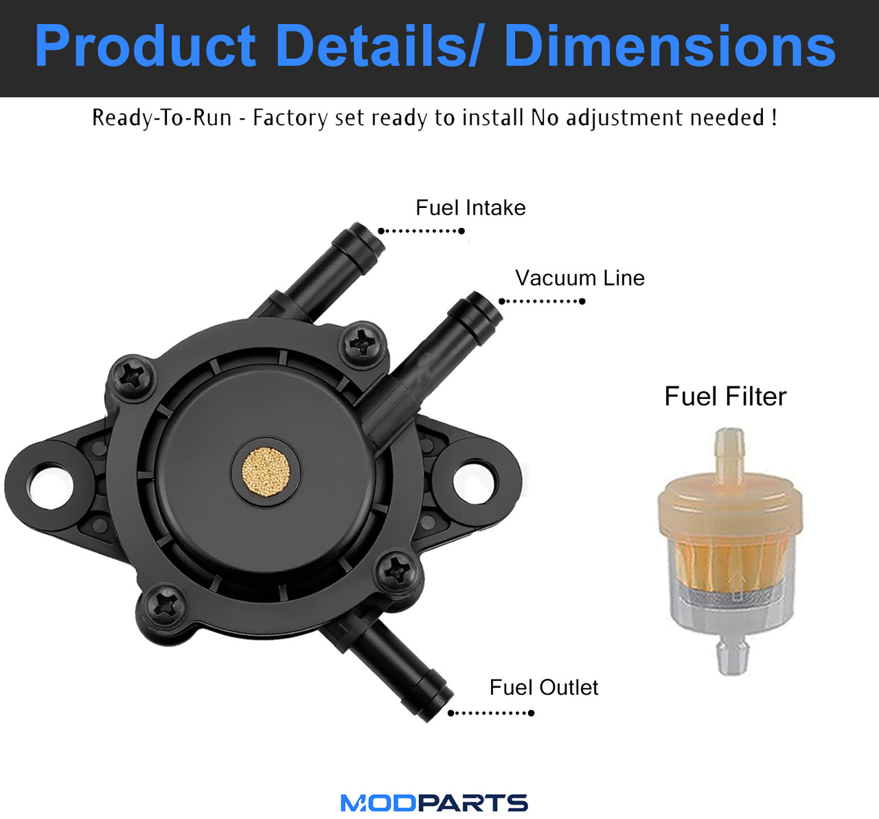 Fuel Pump For Husqvarna RZ4219 Zero Turn Mower | eBay