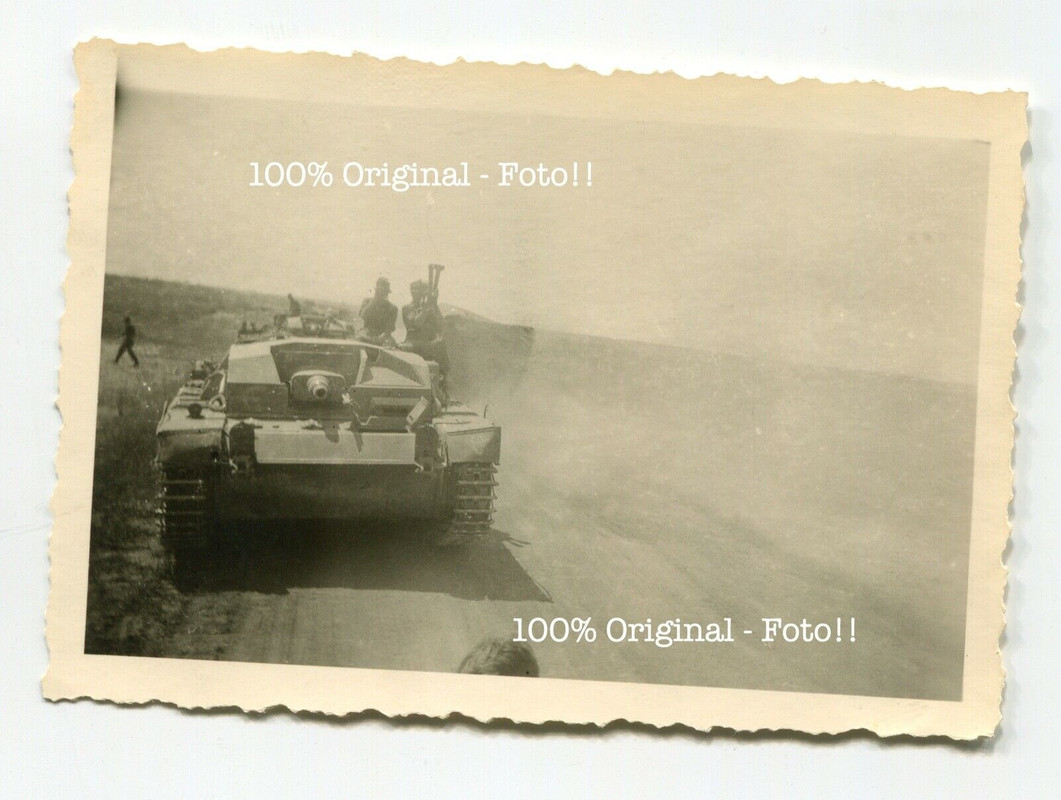 Foto Russland deutscher Panzer Sturmgeschütz Stug. Vormarsch Wap