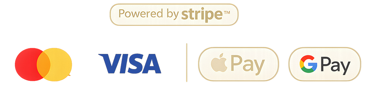 Métodos de pago - Powered by Stripe