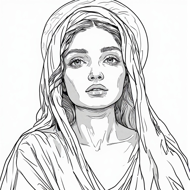 Madonna-l-Line-drawing-natural-(28)