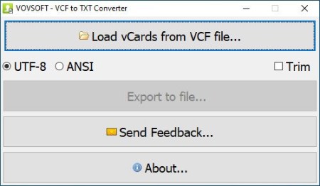 VovSoft VCF to TXT Converter 2.3 Multilingual