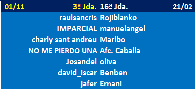 Seleccionadores - 3ª Jornada Jda-3