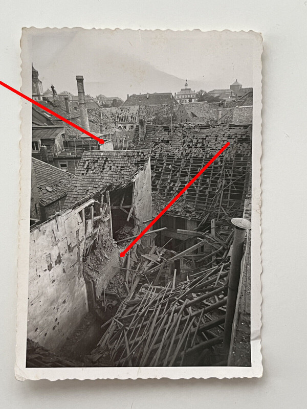 Foto Bruchsal Baden Württemberg Bombenangriff 20.9. 1940 Vinzentiushaus Nr. 4