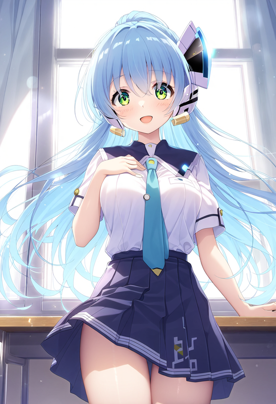 1girl, {{school uniform}}, {{straight hair}}, Hoshino Yumemi (planetarian), Scho s-2453685810