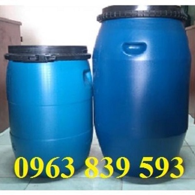 Thùng phuy nhựa 50L đựng nước sinh hoạt - thùng nhựa đựng hóa chất mới / 0963.839.593 Thanh Loan Phuy-nhua