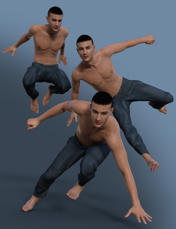 Parkour Poses for Genesis 8 Male(s)