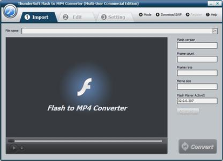 ThunderSoft Flash to MP4 Converter 4.5.0 ThunderSoft Flash to MP4 Converter 4.5.0