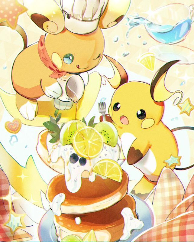raichu-and-alolan-raichu-pokemon-drawn-b