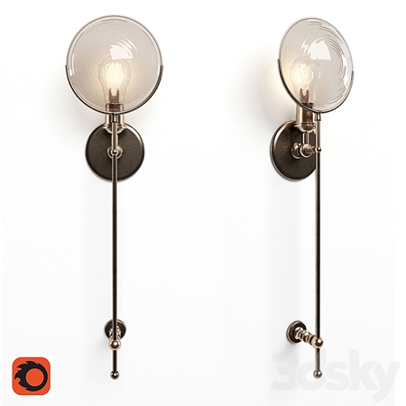 Gaslight Lens Grand Sconce