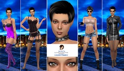 Lourdes Ramirez realm of oblivion - young custom character Sims 4 CAS outfit preview - thumbnail
