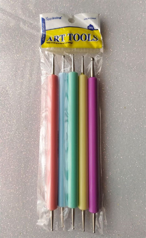 Repujador kemper para puntillismo puntas metálicos 5pz