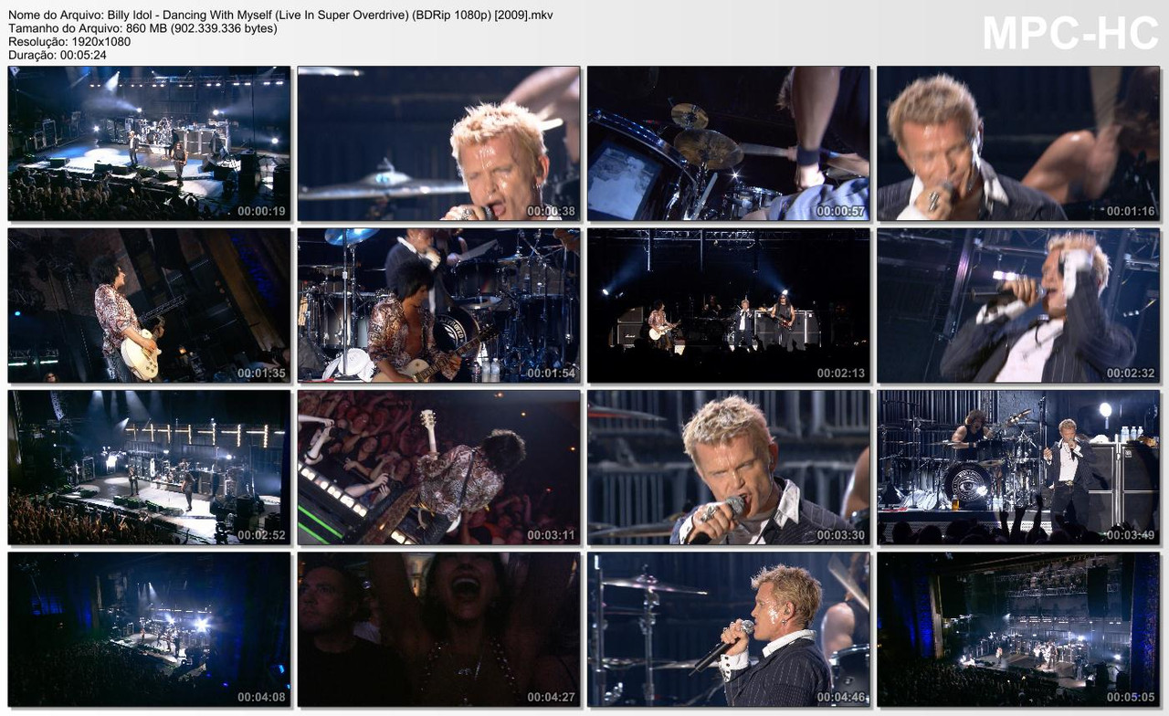 Billy Idol - Dancing With Myself (Live in Super Overdrive) (BDRip 1080p) [2009]