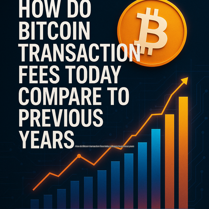 How do Bitcoin transaction fees today compare to previous years