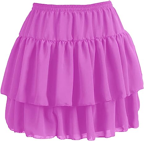 Women's Flared Short Skirts Basic Versatile Pleated Mini Skater Elastic Skirts - Picture 26 of 47