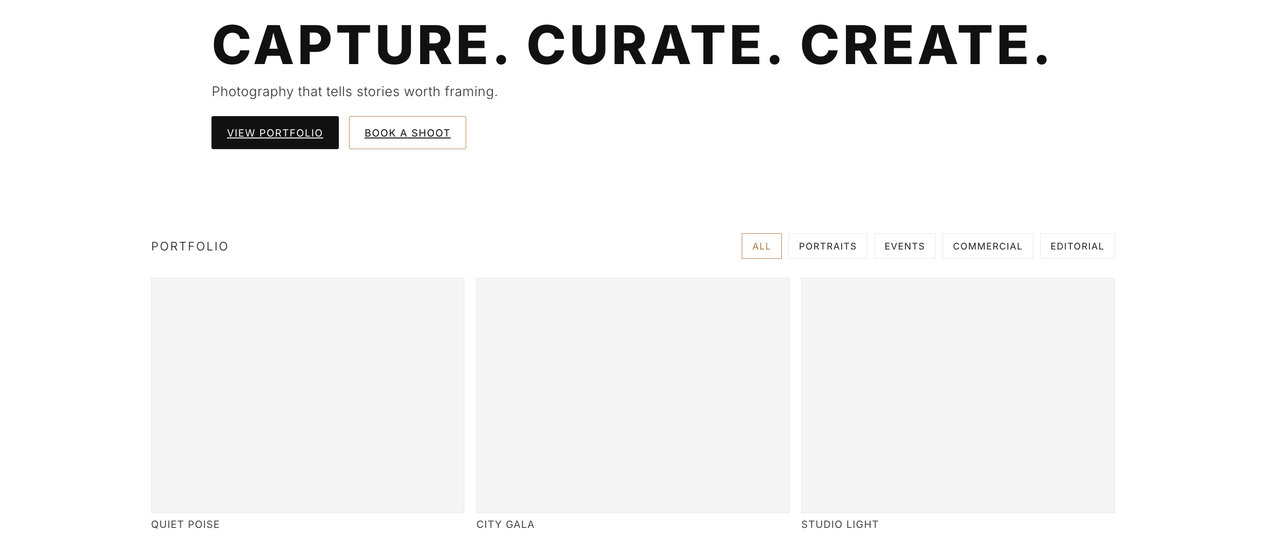 Frame & Focus desktop – primary