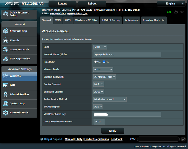 SOLVED] - Asus RT-AC59U_V2 5ghz issue | Tom's Hardware Forum