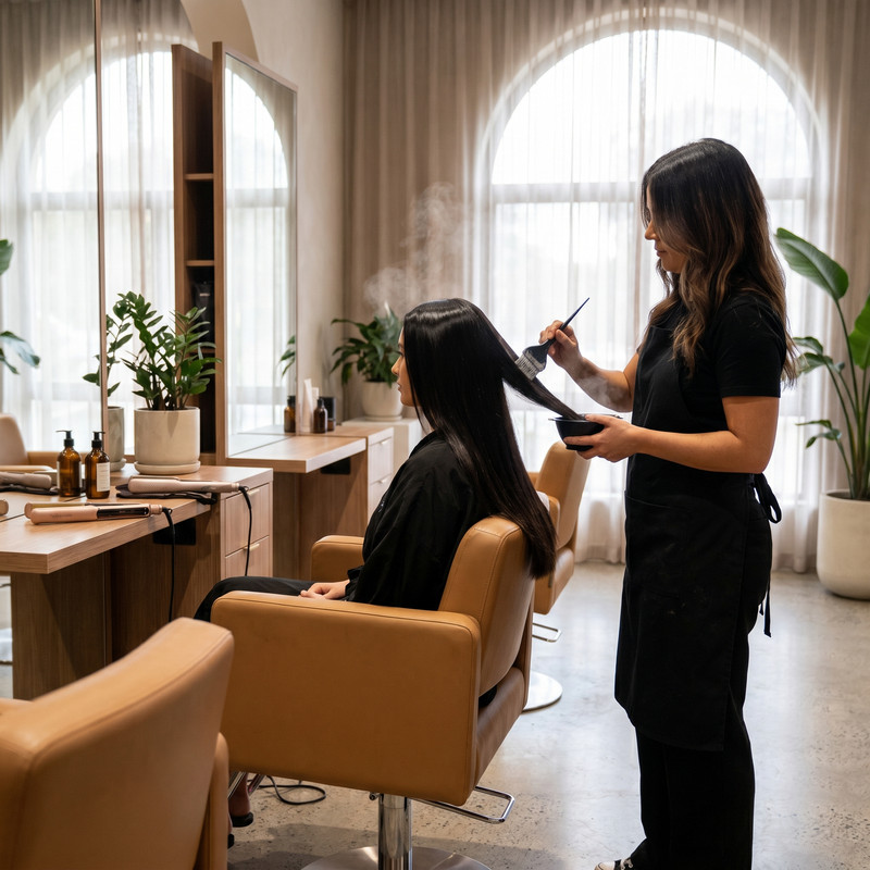 Keratin treatment service