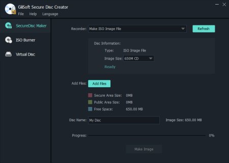 GiliSoft Secure Disc Creator 8.0