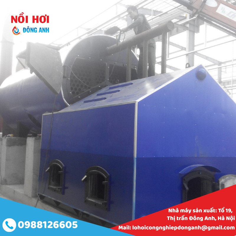 nồi hơi đốt củi 4 tấn