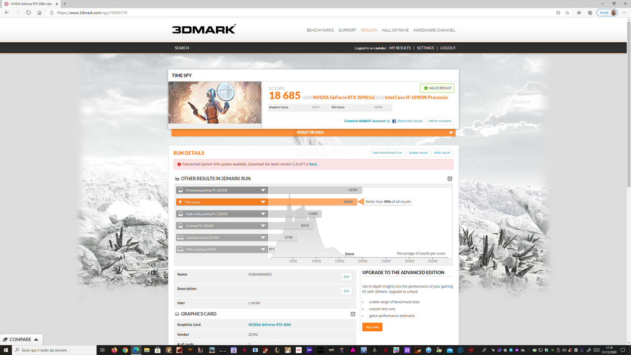 3dmark-timespy (oc 100-900 ventola 100%) - 1