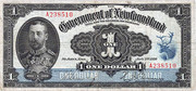 1 Dólar - Canadá/Terranova, 1949. Dollar-terranova