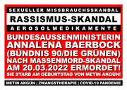 Annalena Baerbock (Bündnis 90 Die Grünen) nach Massenmord-Skandal am 20.03.2022 ermordet!
