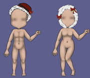 Base Wonder Caroler fur Bonnet (Male) ,  Fured Cloak hood (Female)