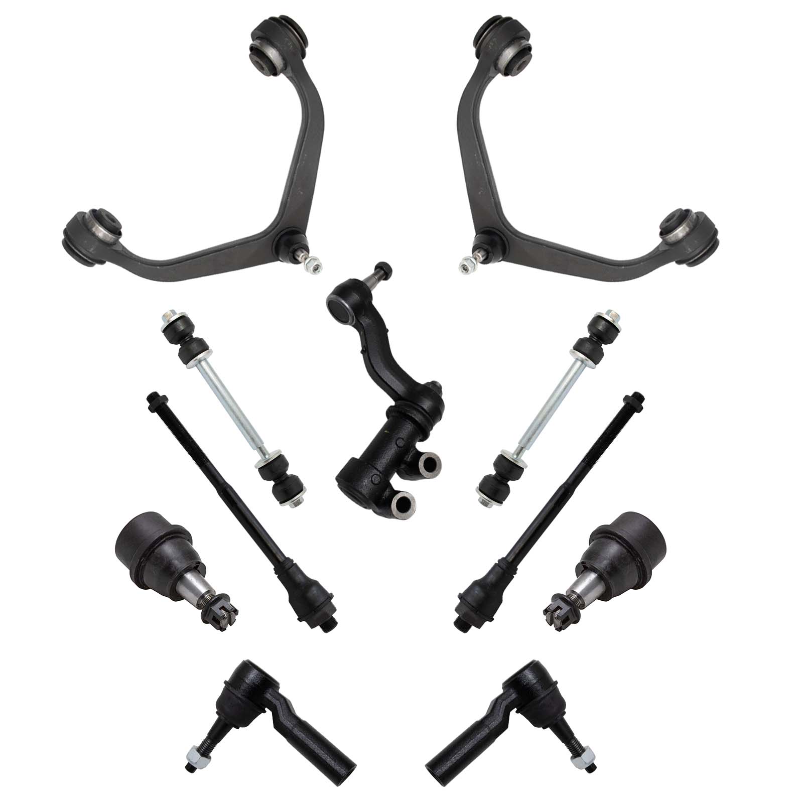 Control Arm Ball Joint Tie Rod End Kit for 11-19 Chevrolet Front End - 11pcs - Picture 2 of 6