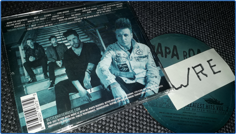 Papa Roach - 2010-2020 Greatest Hits Vol 2 The Better Noise Years (Remastered, CD, 2020) FLAC LossLess