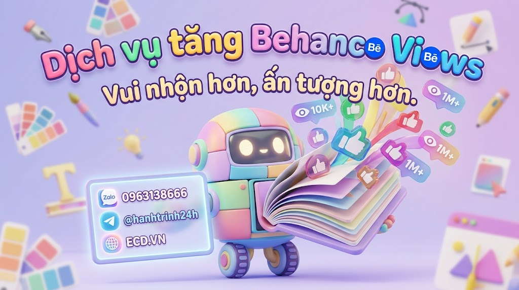 dịch vụ tăng behance views nhanh