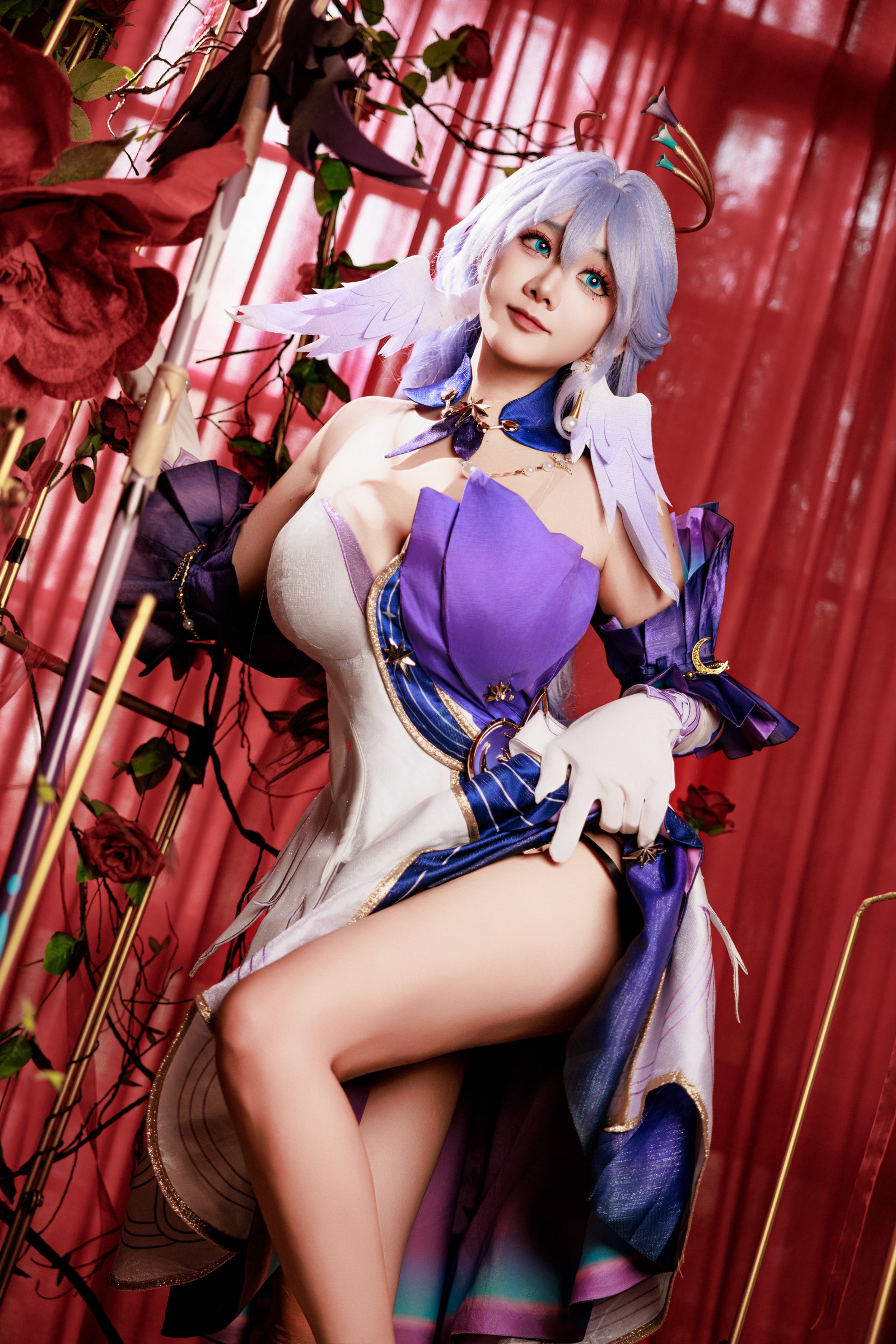 阿雪雪写真崩坏星穹铁道·知更鸟Cosplay图集（90P+1V / 1.04G）高清写真插图3