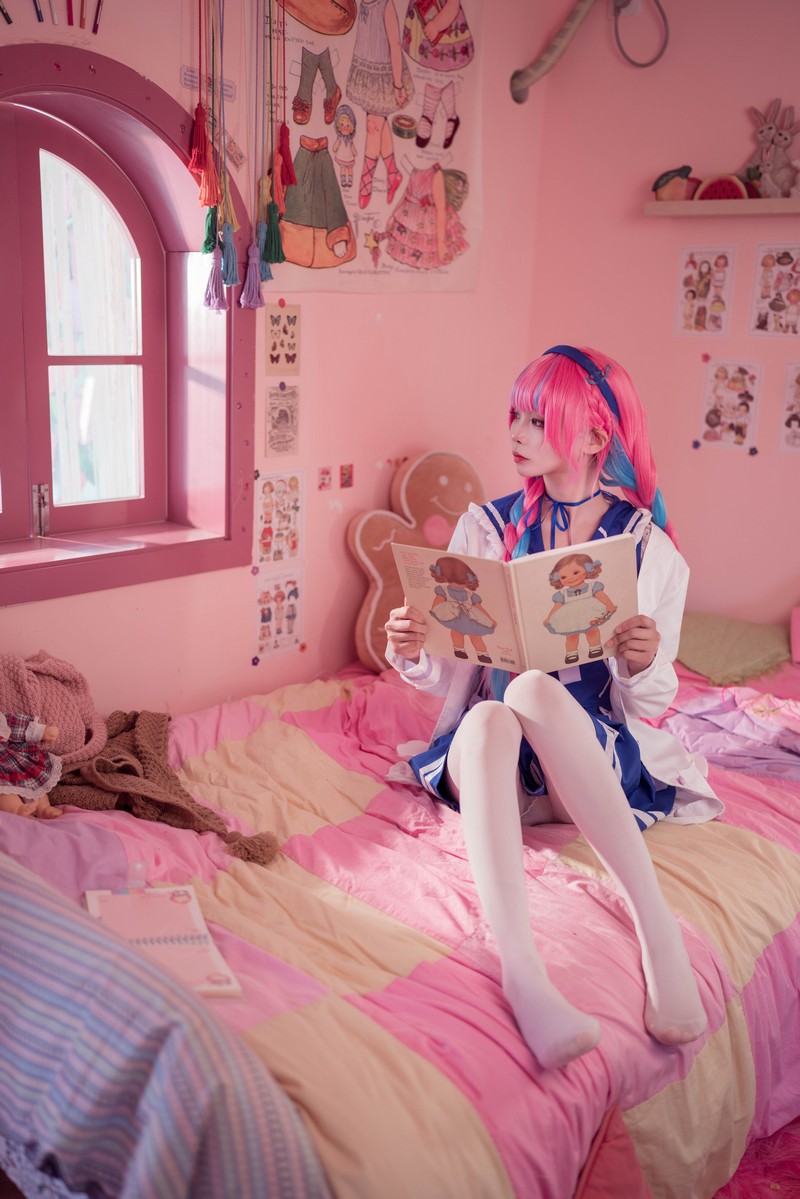 艾西Aiwest 湊阿库娅私服Cosplay写真图集 虚拟主播高清美图 55P (274.4M)插图1