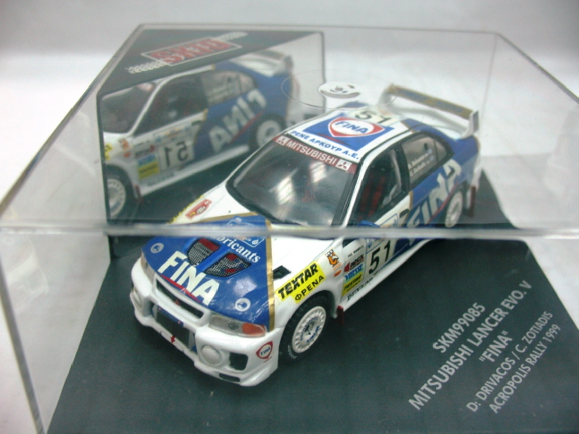WOW EXTREMELY RARE Mitsubishi Lancer Evo 5 WRC Fina Acropolis 1999