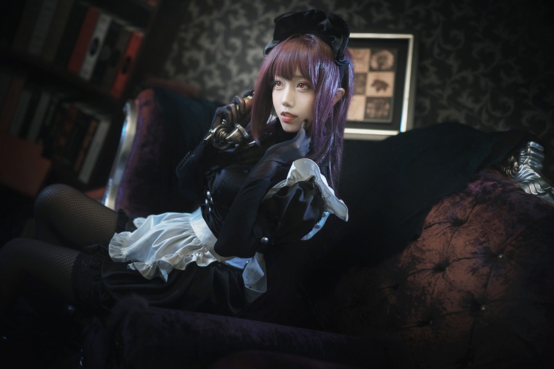 切切Celia 斯卡哈女仆 Scathach Cosplay Fate Grand Order 写真 14P插图4
