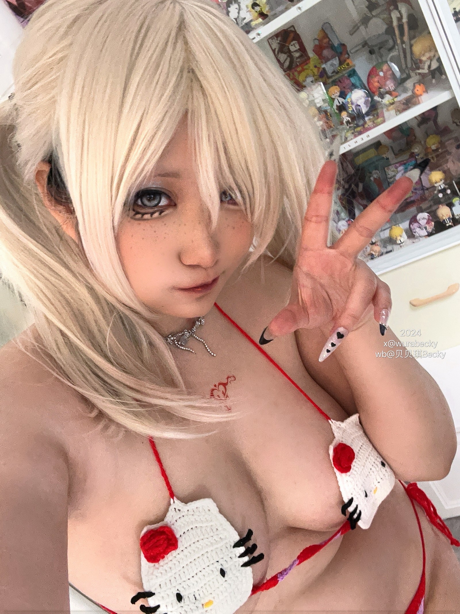 贝贝琪 Becky Hello Kitty 主题 Cosplay 写真＋视频合集（25P｜2V｜203MB）插图4