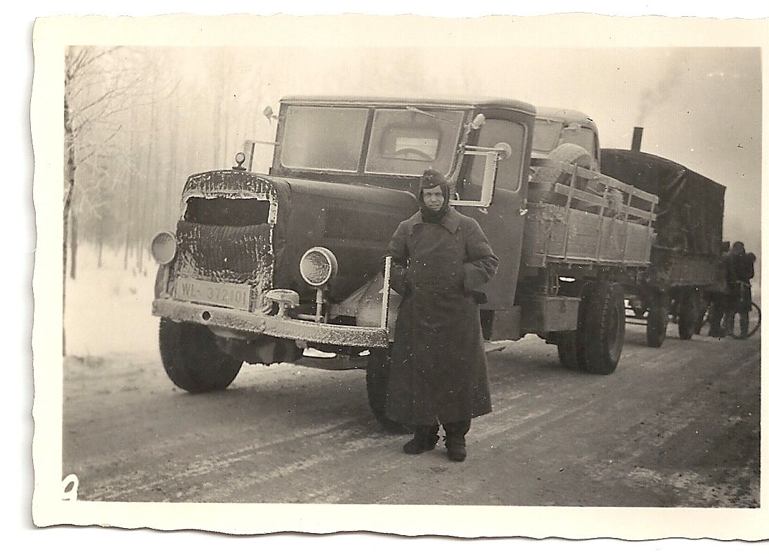 Orig.Foto LKW mit Gulaschkanone Feldküche auf LK