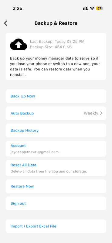 Restore Your Data in One Tap