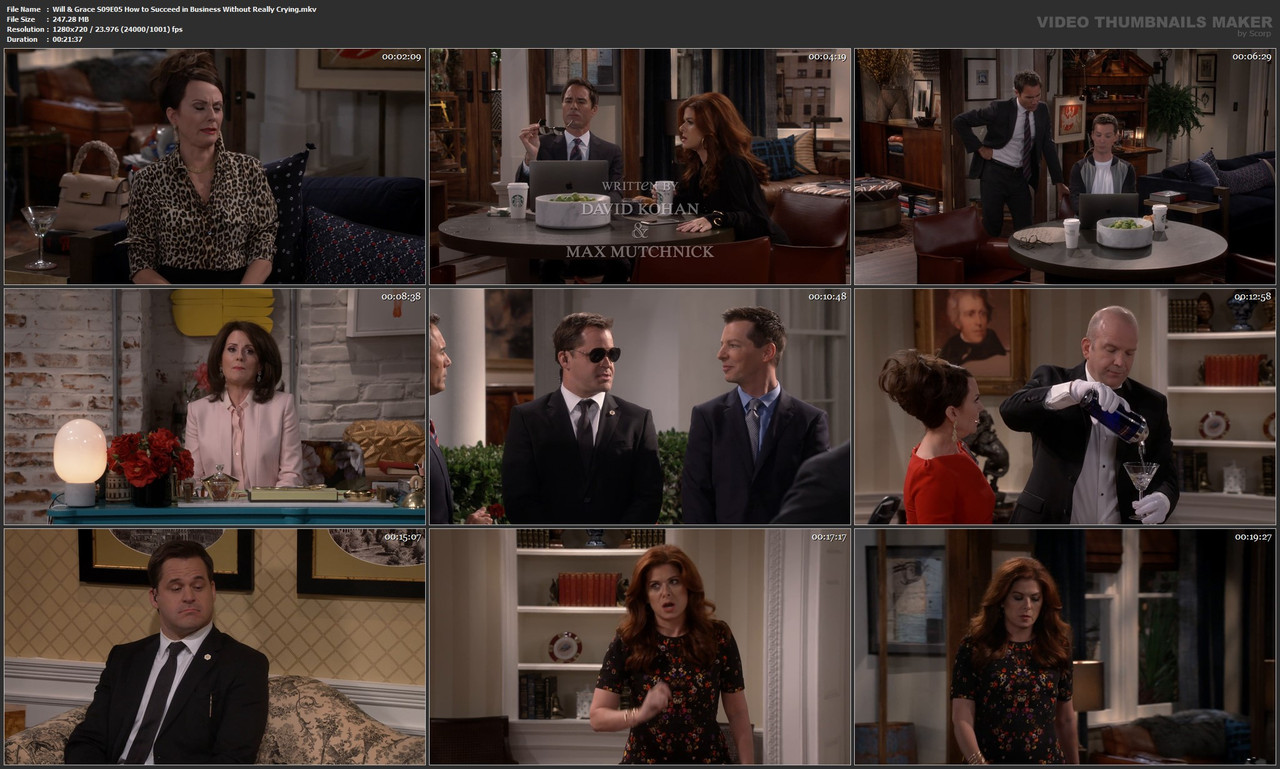 Will & Grace S09E05 How to Succeed in Business Without Really Crying.mkv