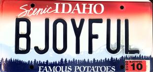 Idaho License Plate